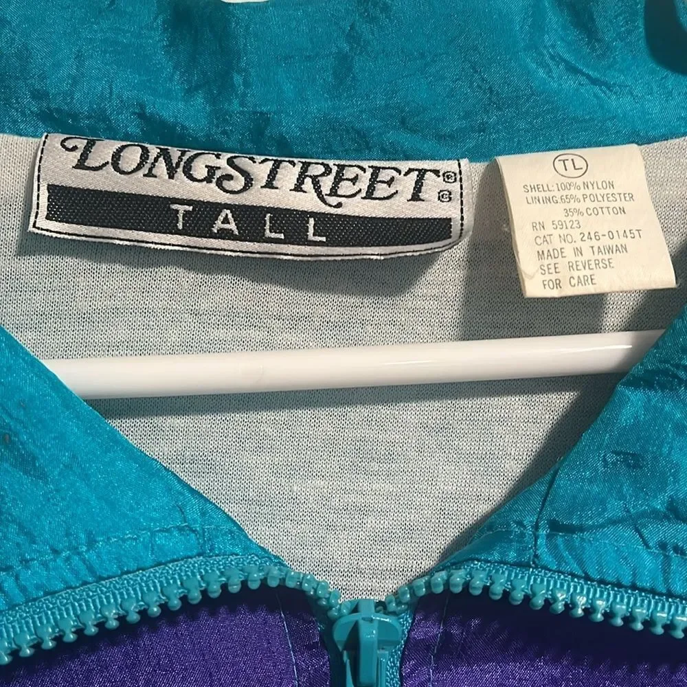Vintage Windbreaker Jacket - Purple, Pink, and Blue - Picture 3 of 3